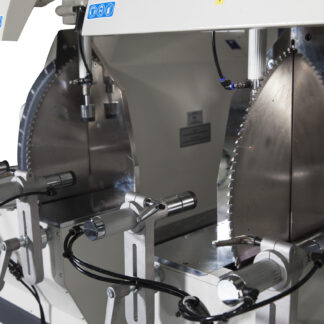 GEMINI - V SA Máquina de corte de doble cabezal de 22" cuchilla - Semiautomática con servocontrol de 1 eje