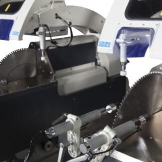 GEMINI - X Máquina de corte radial de doble cabezal de 22" cuchilla - Automatización con servocontrol de 3 ejes